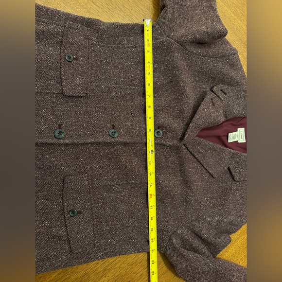 L.L. Bean burgundy wool blazer - Picture 5 of 6